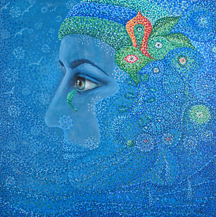 The world in my mind 绘画, 39.4x39.4 in