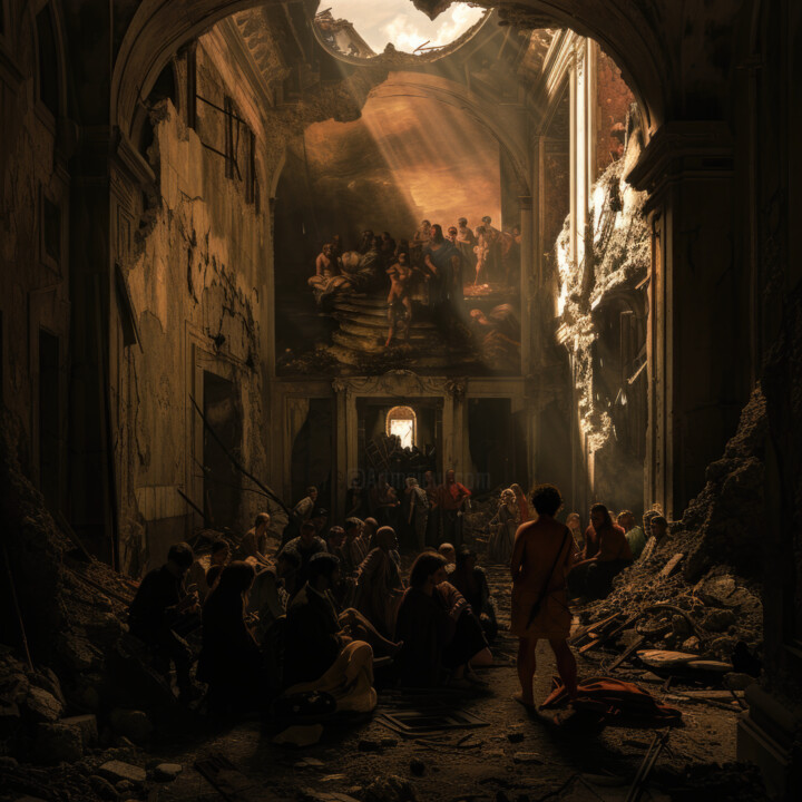 "Faith is Art" başlıklı Dijital Sanat Nathan Fischer tarafından, Orijinal sanat, AI tarafından oluşturulan görüntü