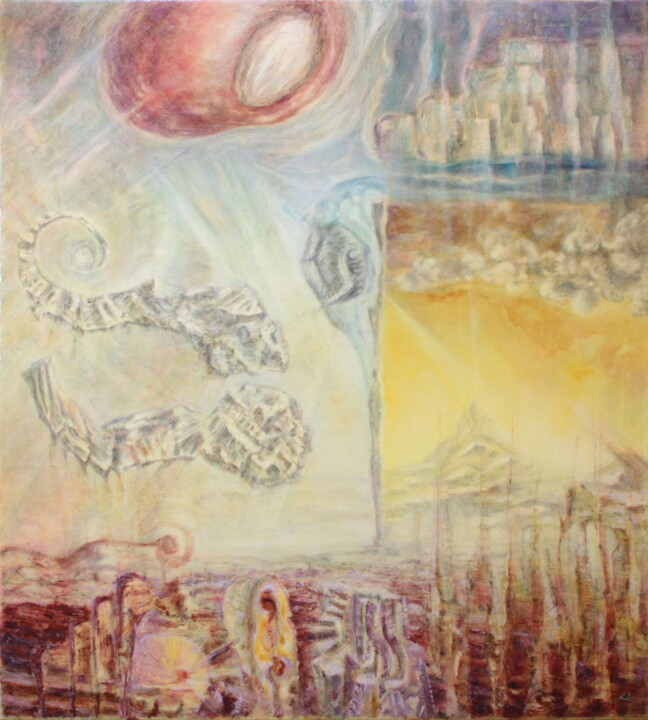 Painting titled "Формирователь в пре…" by Aleksandr Dikun, Original Artwork, Oil
