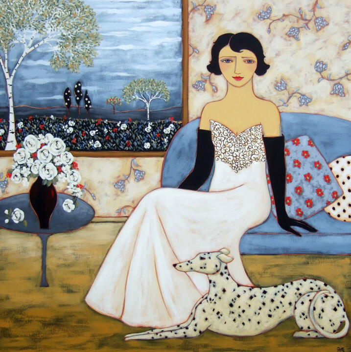 绘画,  48x48 in 