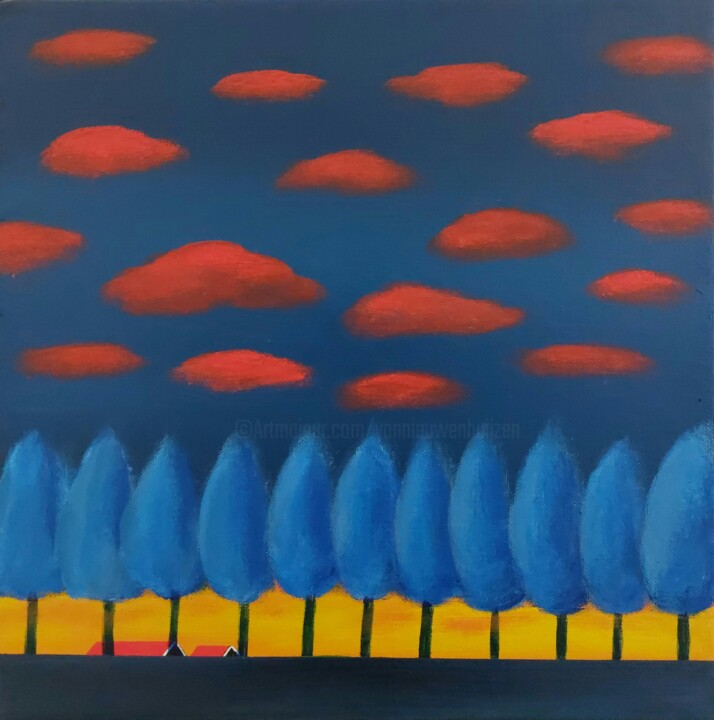 绘画,  11.8x11.8 in 