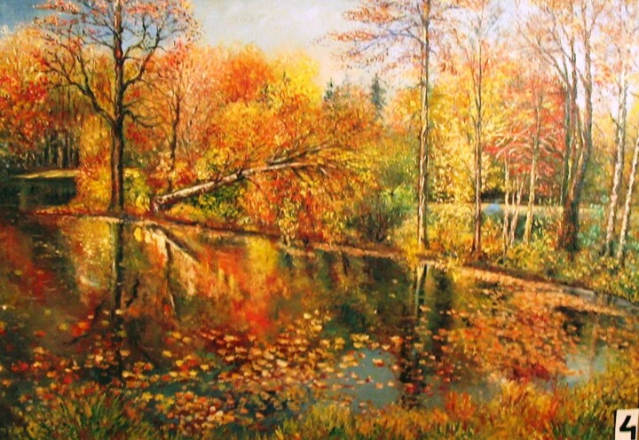 Фламинго 绘画, 27.6x39.4 in