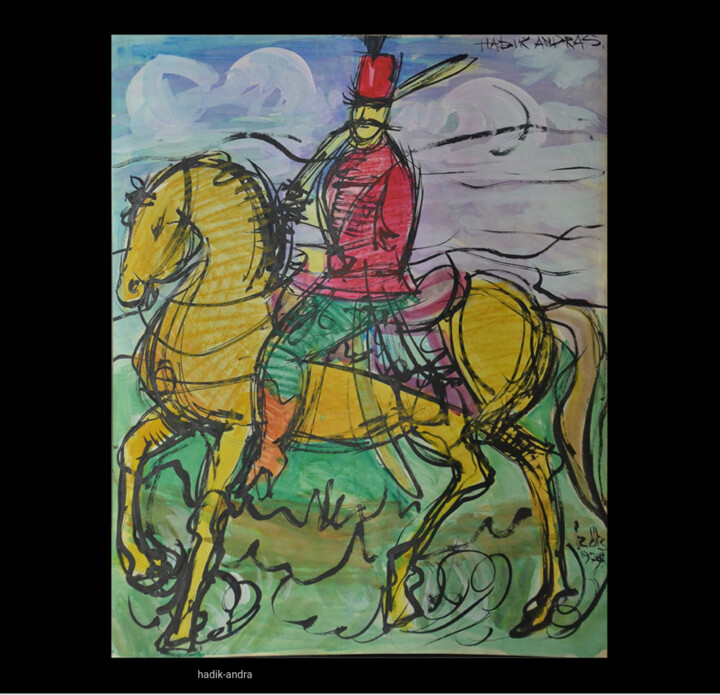 Peinture intitulée "Hadik Andra’s" par Vilmos Szöts, Œuvre d'art originale, Aquarelle