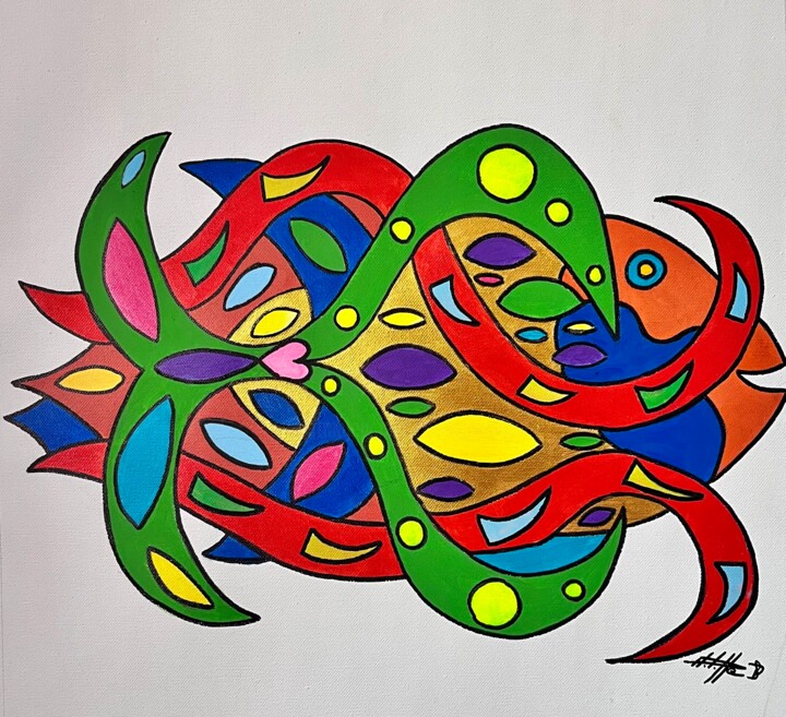 Peinture intitulée "L’amoureux des mers" par Philippe Seigle, Œuvre d'art originale, Acrylique Monté sur Châssis en bois