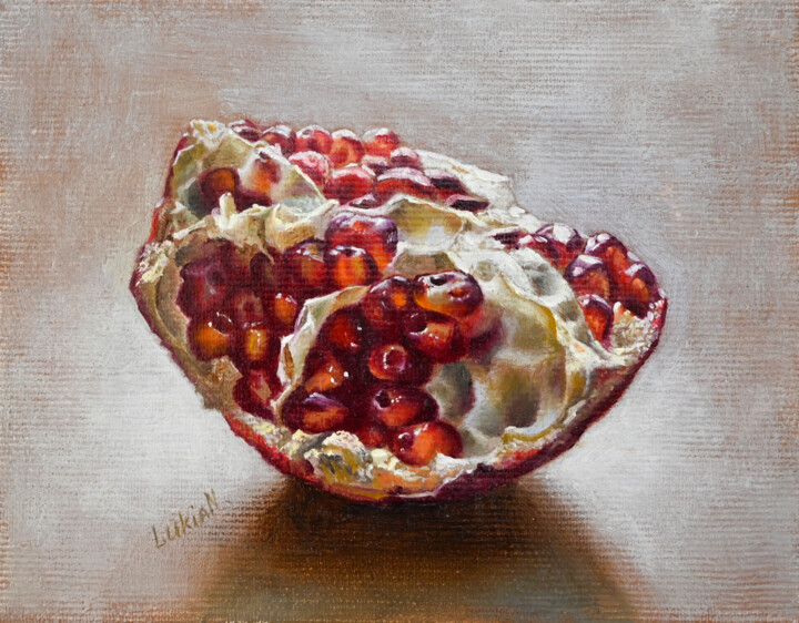Pomegranate 绘画, 5.1x6.7 in