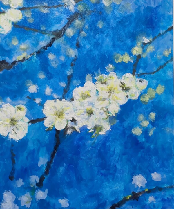Plum Blossom Suite3 绘画, 23.6x19.7 in
