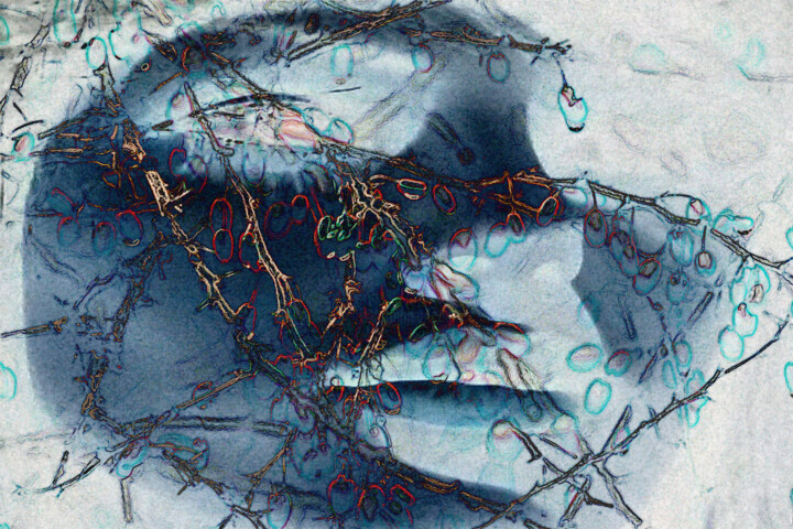 Blue face 数字艺术