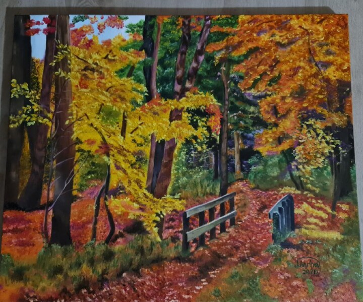 Malarstwo zatytułowany „ručně malovaný obra…” autorstwa Marija Banha Art, Oryginalna praca, Olej