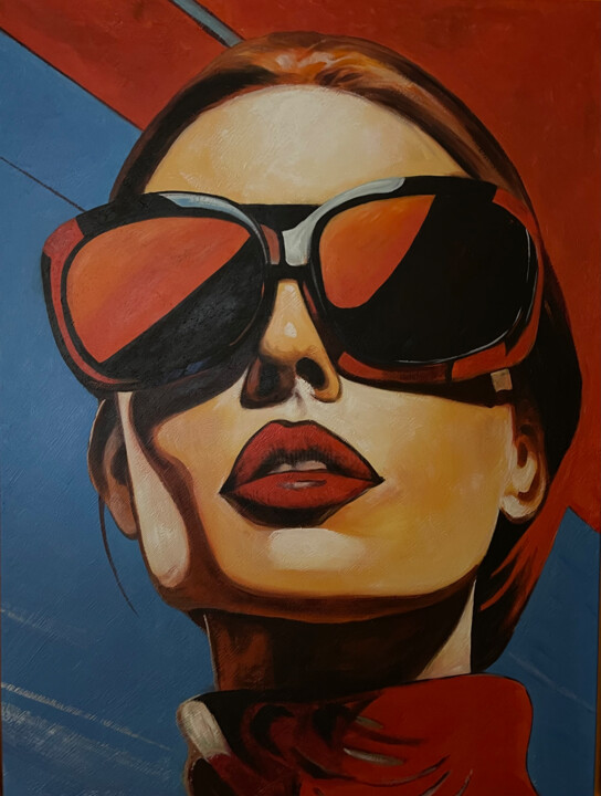 Scarlet Allure 绘画, 63x47.2 in