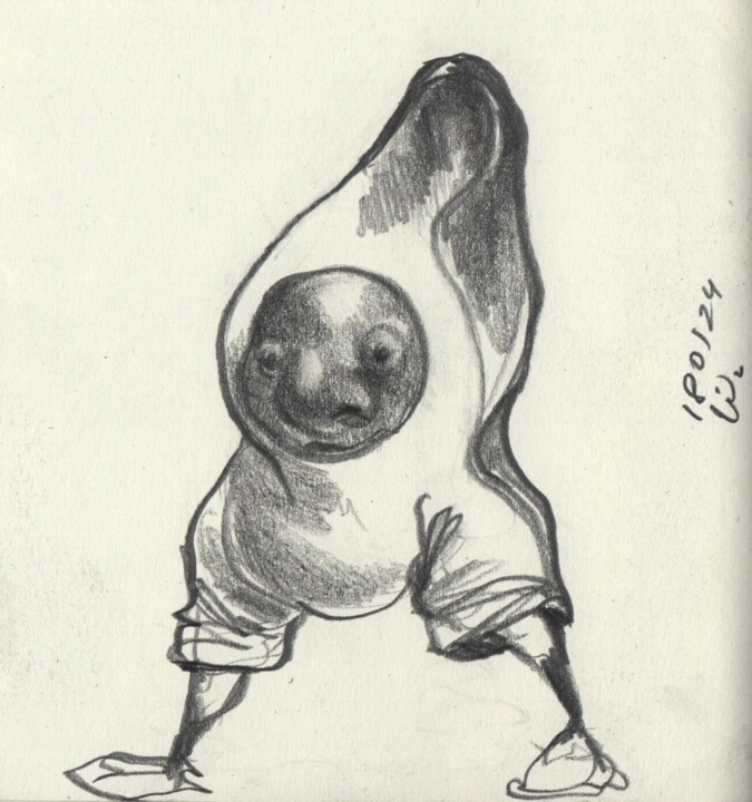 «poppet» 图画, 4.7x4.7 in