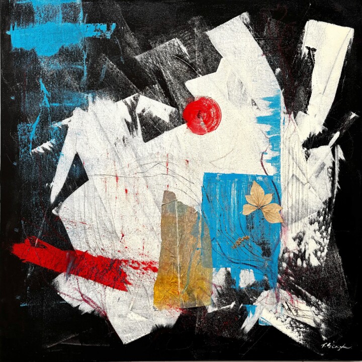 Peinture intitulée "Here" par Taruna Singh, Œuvre d'art originale, Acrylique Monté sur Châssis en bois