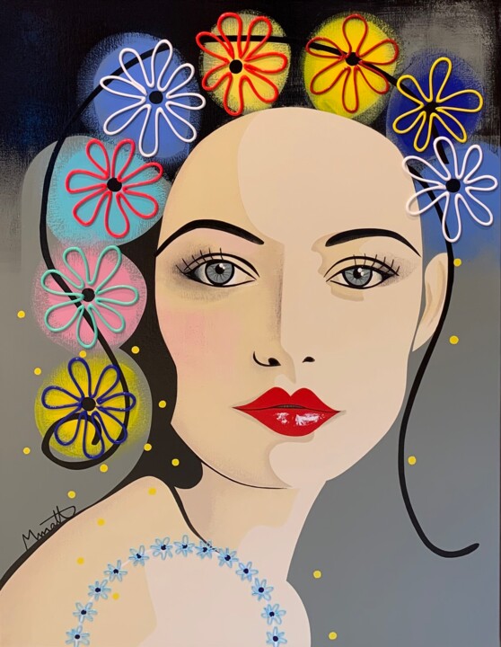 La Délicate 绘画, 45.7x35 in