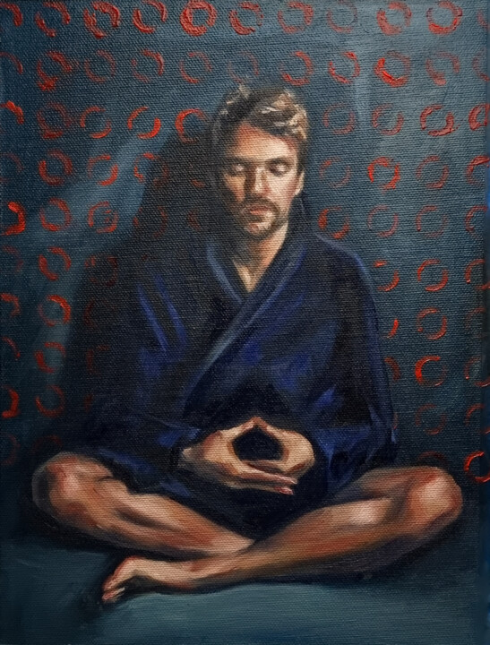 Oil portrait 1123-05 绘画, 12x9 in