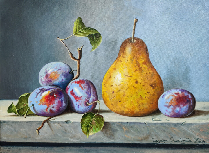 Pintura intitulada "AUTUMNAL HARVEST" por Stepan Ohanyan, Obras de arte originais, Óleo Montado em Armação em madeira