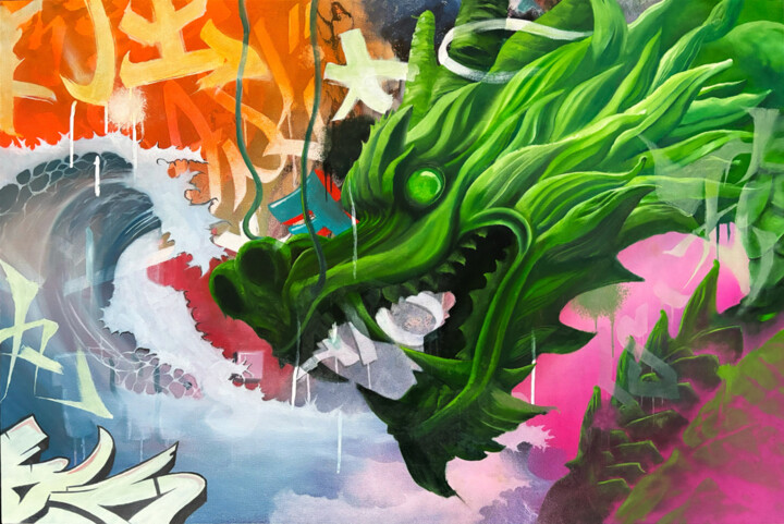 Year of the Dragon 绘画, 24x36 in