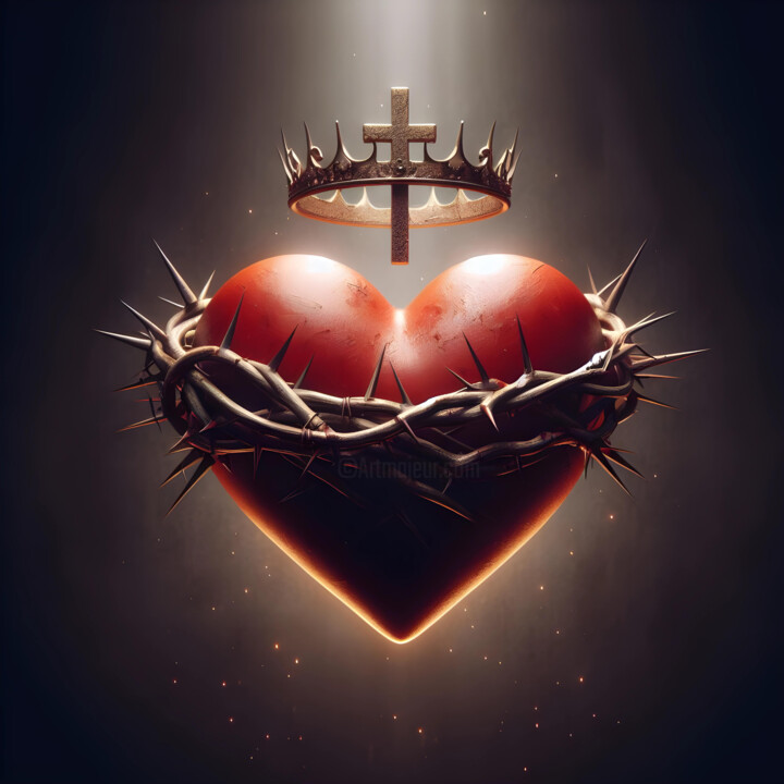Révéler la Compassion dans le Cœur Sacré 数字艺术