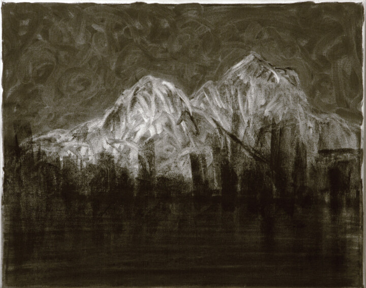 berge (Coronazeichnung)2 Disegno, 15,8x19,7 in