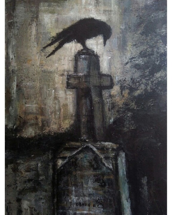 제목이 "Gothic dark art"인 미술작품 Sasha Brisac로, 원작, 아크릴