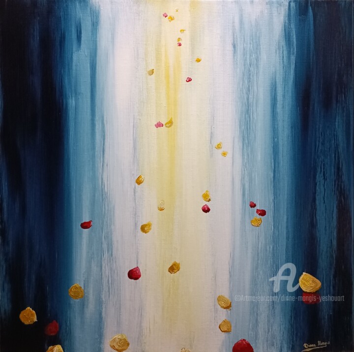 Peinture intitulée "Elévation du coeur" par Diane Mongis (YeshouArt), Œuvre d'art originale, Acrylique