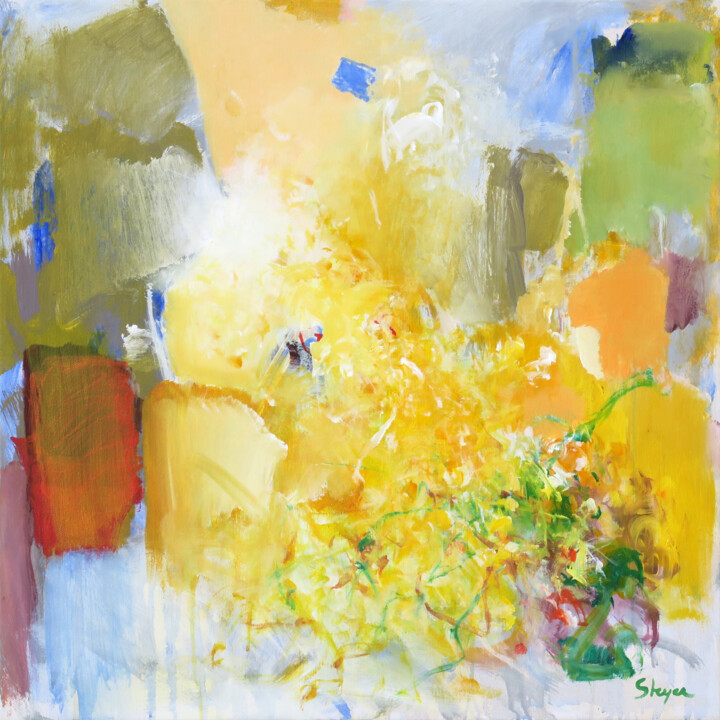 Happiness, Warm and Fuzzy 绘画, 27.6x27.6 in