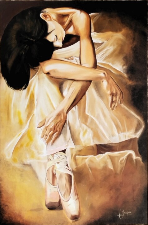 Ballerina's dream 绘画, 31.9x21.3 in