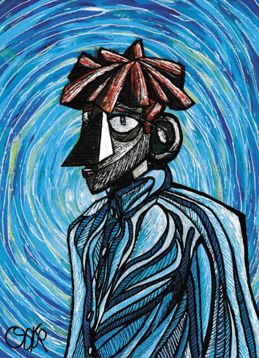 绘画,  7.1x5.1 in 