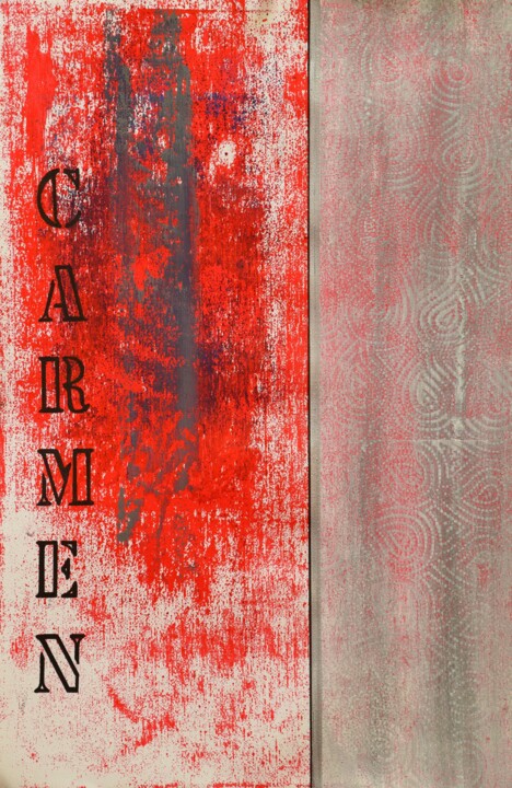 "Carmen" / The "NOlWoBe Art " Series Printmaking, 19.7x13 in