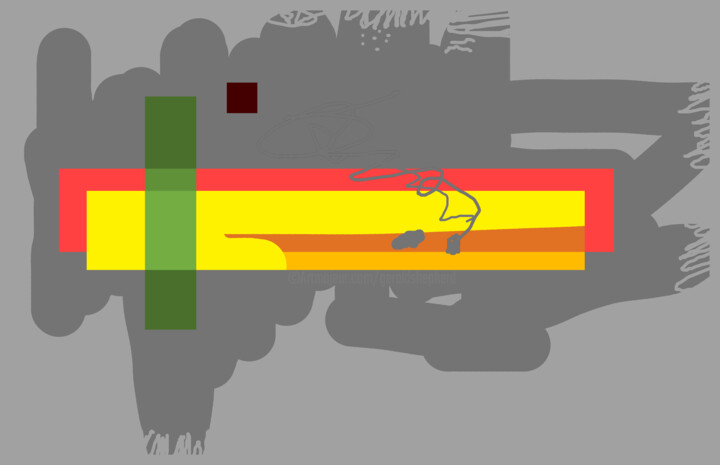 Digital Arts titled "Abstract With Rando…" by Gerald Shepherd F.F.P.S., Original Artwork, Digital Painting