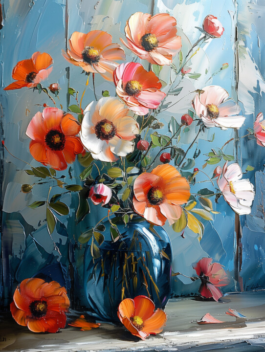数字艺术 标题为“Summer in a glass v…” 由Ekaterina Larina, 原创艺术品, 数字油画