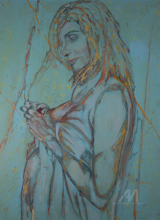 my cocooning 绘画, 31.5x23.6 in