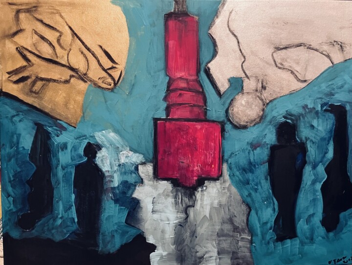 Pollution 绘画, 23.6x31.5 in
