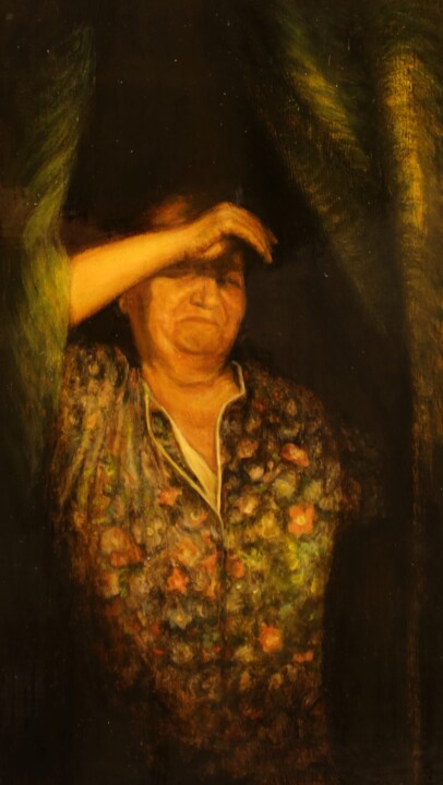 Заходящее солнце 绘画, 11.8x6.7 in