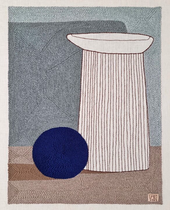 Vase Composition VII’23 纺织艺术, 31.9x25.6 in