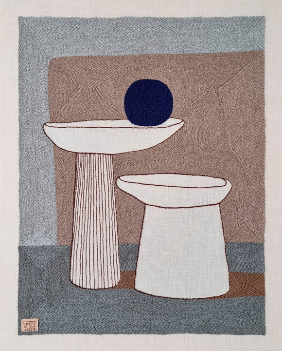 Vase Composition VI’23 纺织艺术, 31.9x25.6 in
