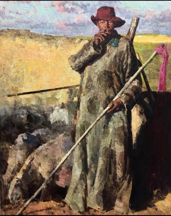 Sheepman 绘画, 72x65 in