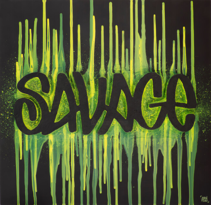 Green Savage 绘画, 19.7x19.7 in