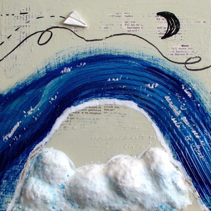 Peinture intitulée "”The space between”…" par Brittany Ellis, Œuvre d'art originale, Acrylique