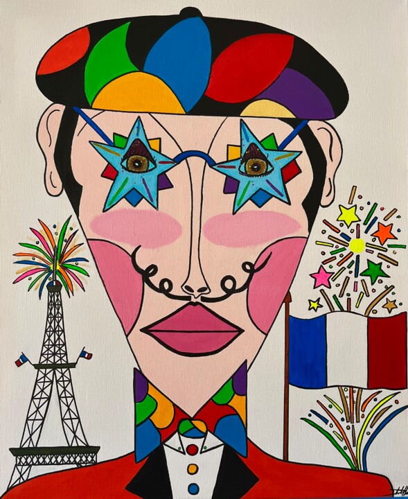 Un Jour de fête 绘画, 23.6x19.7 in