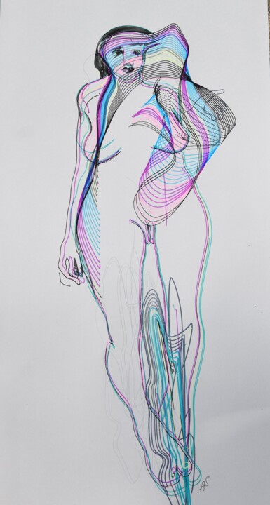 绘画,  25.6x13.8 in 