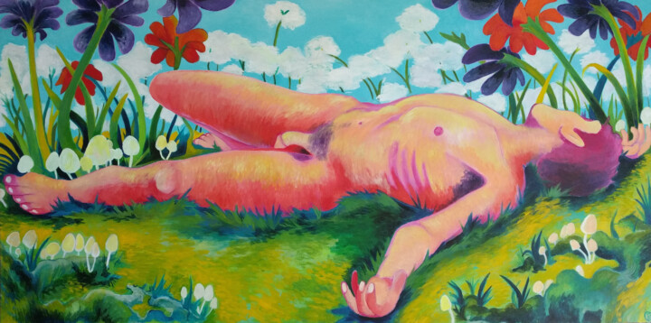 绘画,  26x48 in 