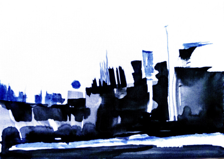 Dessin intitulée "Sans titre_Encre" par Thu Huong Nguyen Dufourmantelle, Œuvre d'art originale, Encre