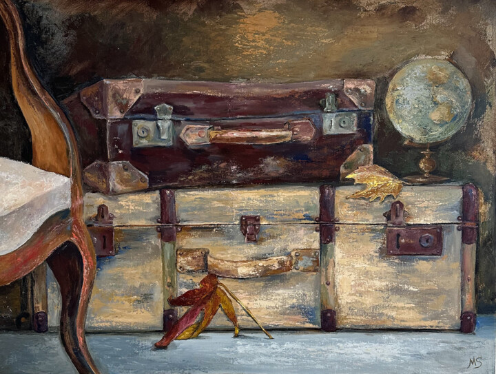 Trip. Oil painting 绘画, 23.6x31.5 in