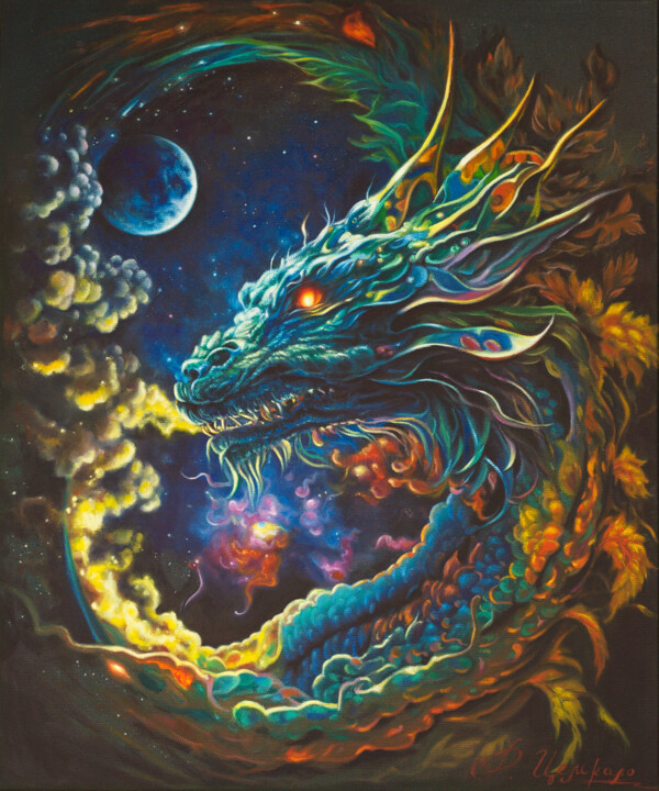 The Dragon 绘画, 23.6x19.7 in