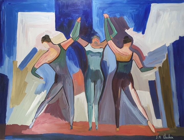 Danseuses 绘画, 35x45.7 in