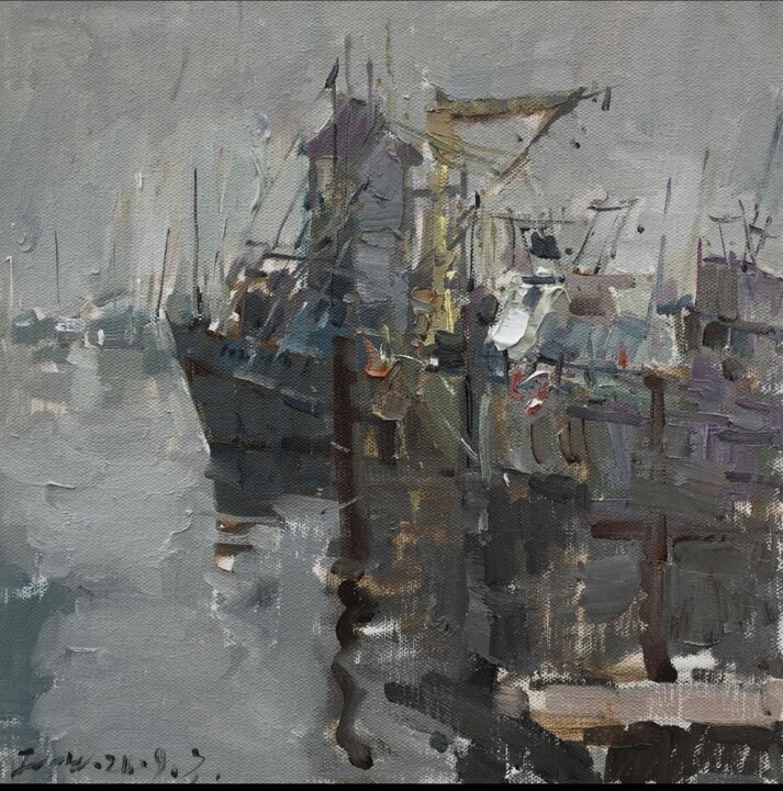 Morning Santa Barbara Fog Картина, 16x16 in