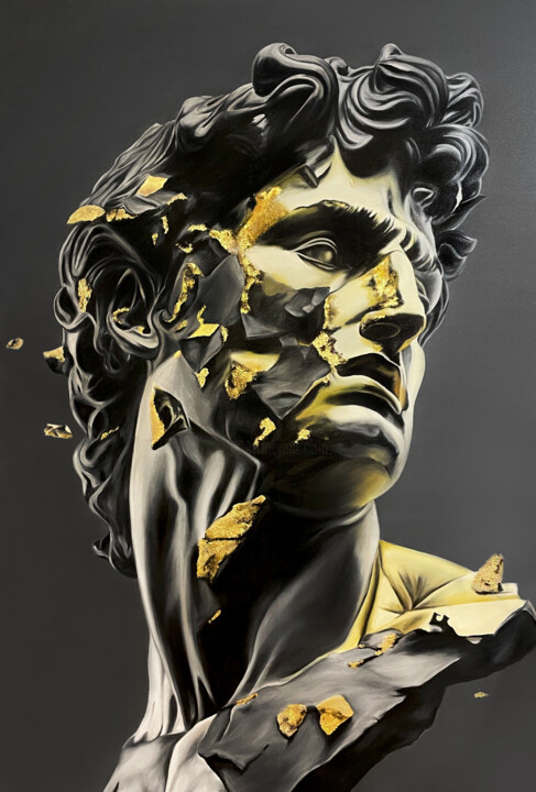 Картина маслом портрет Давид Oil painting portrait of David 绘画, 74.8x51.2 in