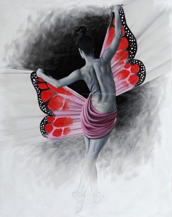#desideriodivolare 绘画, 19.7x15.8 in