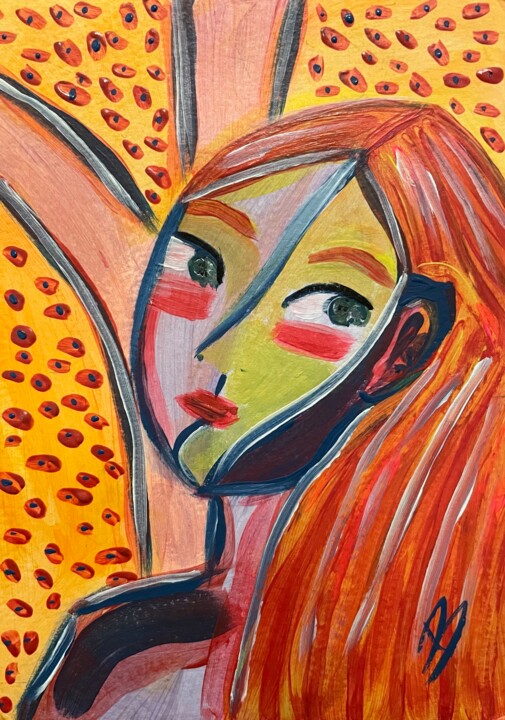 绘画,  5.9x4.1 in 