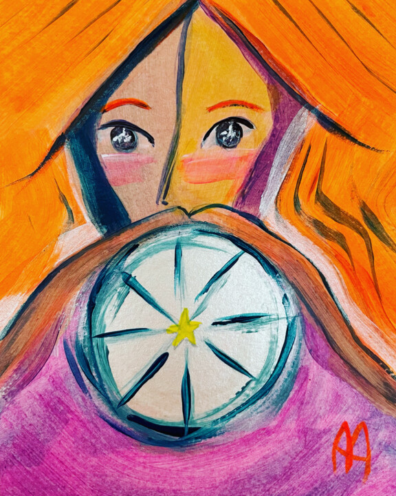 La fortune 绘画, 5.7x4.1 in