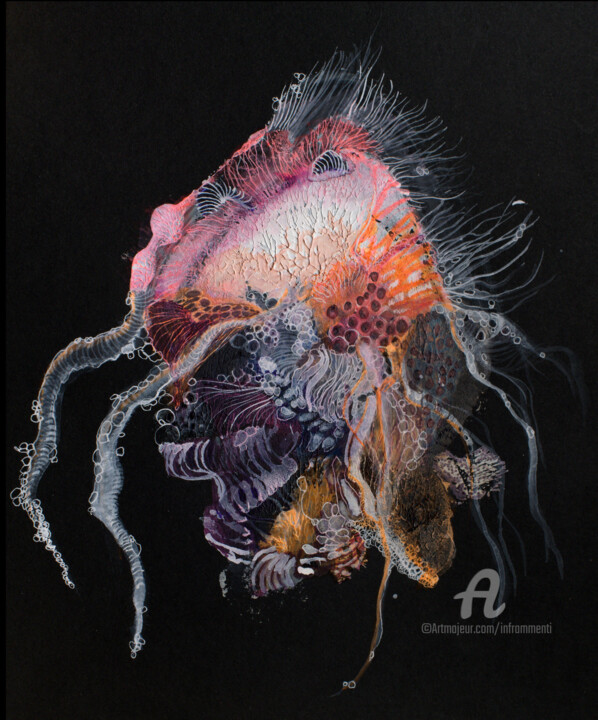 MEDUSA 绘画, 16.1x13.4 in